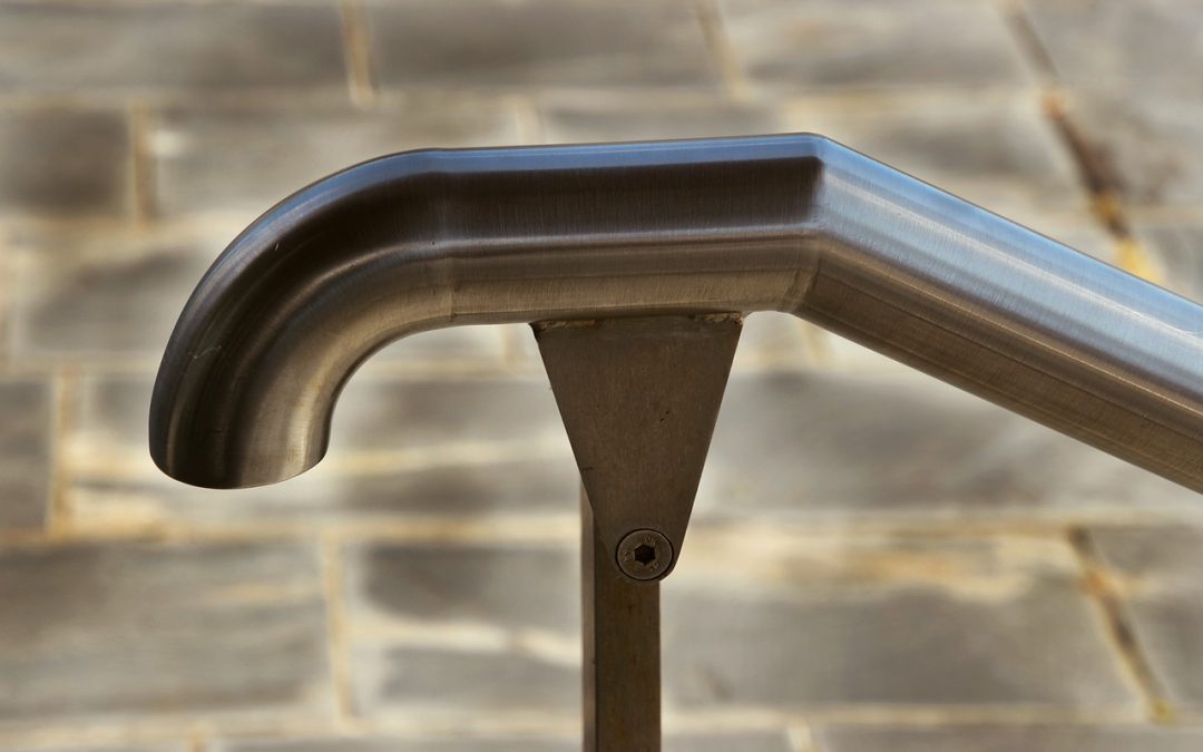 up close image of a hand rail